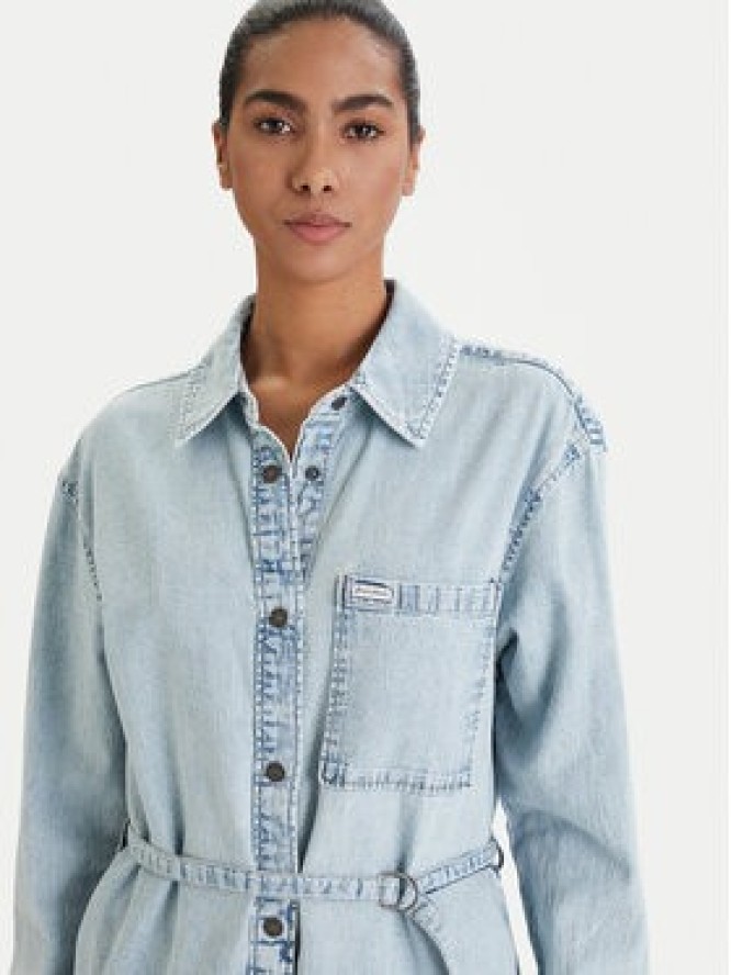 Guess Jeans Sukienka jeansowa W6RK26 D5M83 Niebieski Regular Fit