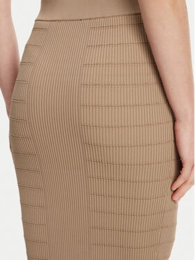 Guess Spódnica ołówkowa W5YD66 Z0130 Brązowy Slim Fit