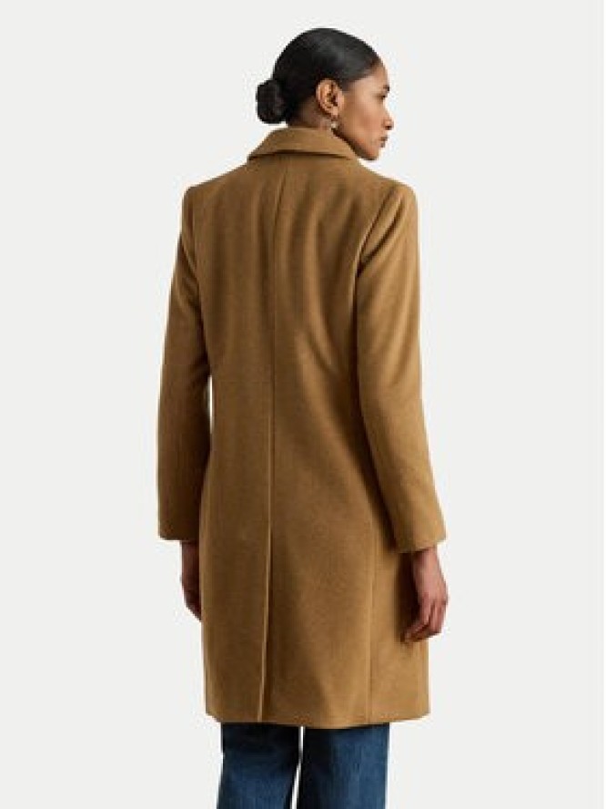 LAUREN RALPH LAUREN Płaszcz wełniany 297P04141002 Brązowy Regular Fit