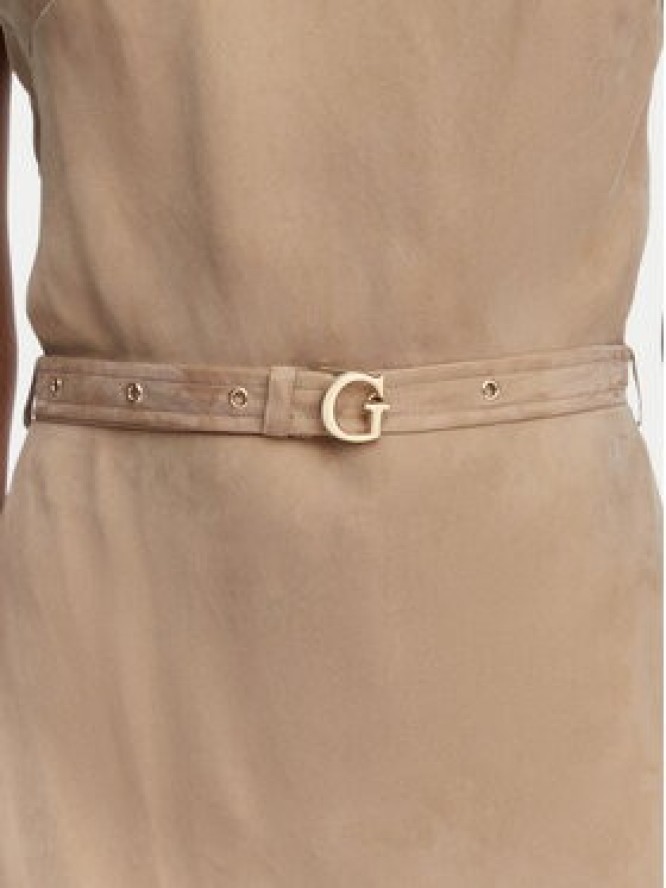 Guess Sukienka codzienna W6GK50 W1950 Beżowy ciemny Regular Fit