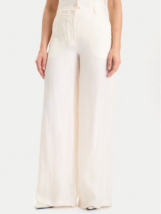 Guess Spodnie materiałowe W5YB02 WH5N2 Écru Regular Fit