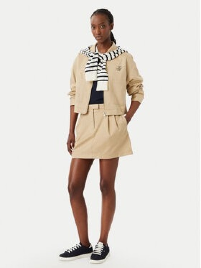 Tommy Hilfiger Spódnica mini WW0WW52106 Beżowy Regular Fit