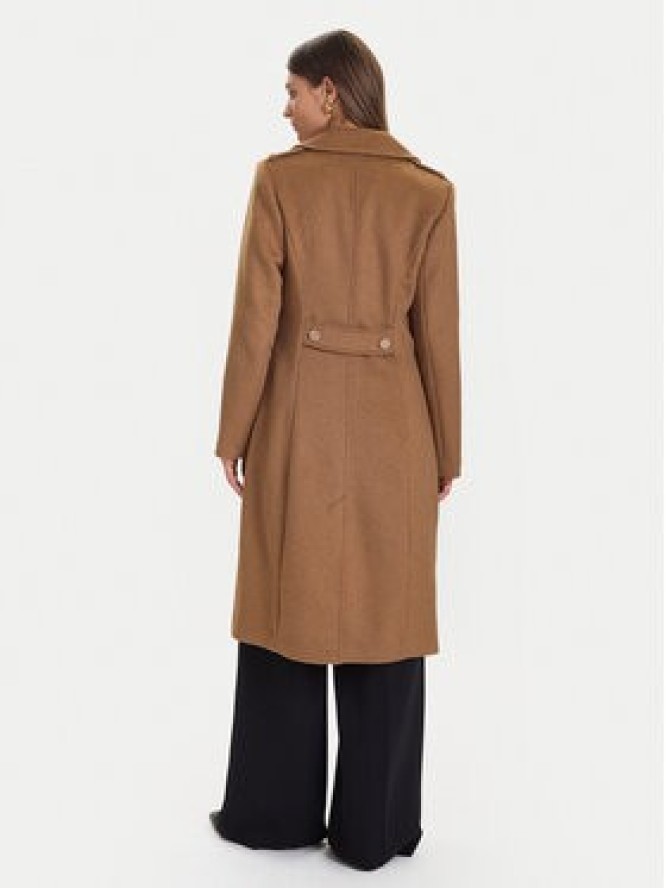 Guess Płaszcz wełniany W5BL19 W2642 Brązowy Regular Fit