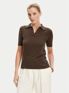 Weekend Max Mara Polo Roncolo 2525366071 Brązowy Regular Fit