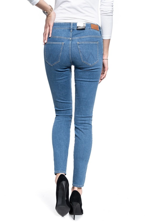 SPODNIE DMASKIE WRANGLER SKINNY LIGHT MY FIRE W28KJM78G 112128284