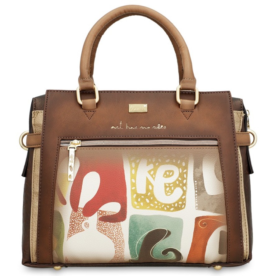 Brązowa Duża Damska Torebka Anekke