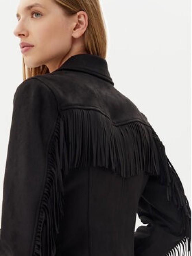 Noisy May Kurtka z imitacji skóry Abby 27033110 Czarny Regular Fit