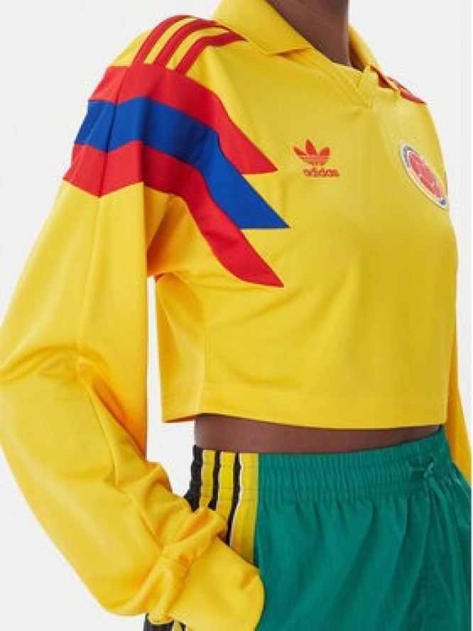 adidas Bluzka Columbia Reconstructed Bringback KE2299 Żółty Regular Fit