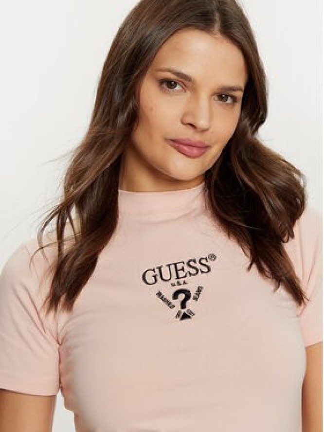 Guess Sukienka codzienna V4YK02 KCDH1 Różowy Regular Fit