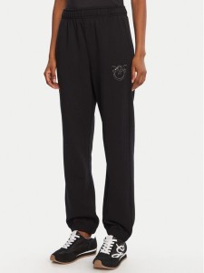 PINKO Spodnie dresowe Plumcake 104790 A2RO Czarny Regular Fit