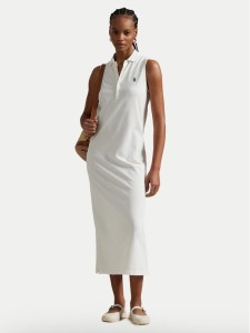 Polo Ralph Lauren Sukienka codzienna 211968292001 Biały Regular Fit