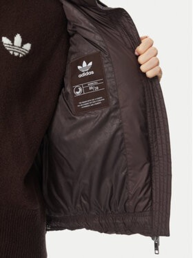 adidas Kurtka zimowa Essentials KR9566 Brązowy ciemny Loose Fit