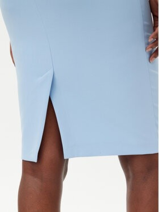 Maryley Spódnica ołówkowa 25EB701/43MA Błękitny Regular Fit