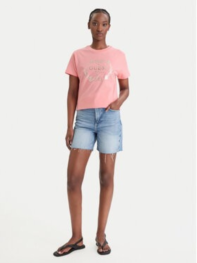 Guess Longsleeve E6GI00 I3Z14 Różowy Regular Fit