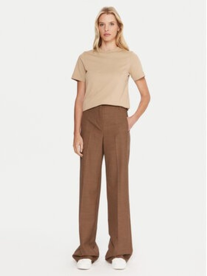 Lacoste T-Shirt TF0355 Beżowy Regular Fit