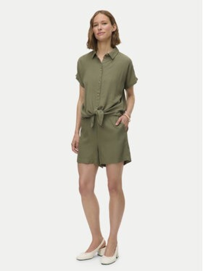 Vero Moda Szorty materiałowe Thea 10333804 Zielony Loose Fit