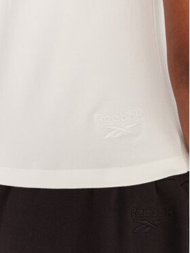 Reebok T-Shirt RK25309CCW Biały Slim Fit