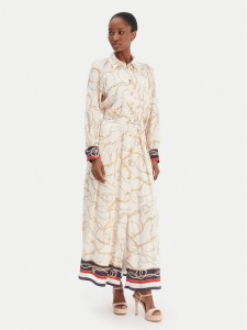 Marciano Guess Sukienka koszulowa 6RGT3 37439A Écru Regular Fit