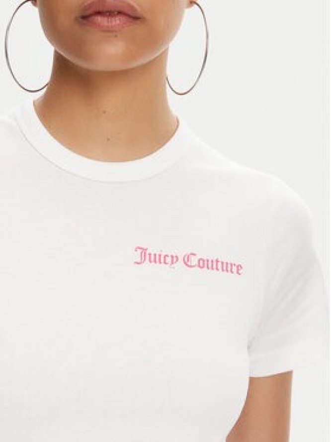 Juicy Couture T-Shirt La Beach JCWCT125319 Biały Regular Fit