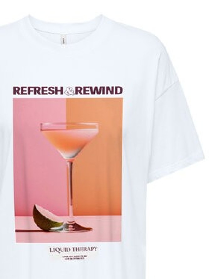 ONLY T-Shirt Vivvi 15346761 Biały Regular Fit