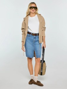 Spódnica damska jeansowa mini niebieska Zoe 462