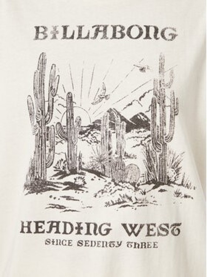 Billabong T-Shirt EBJZT00646 Kremowy Regular Fit