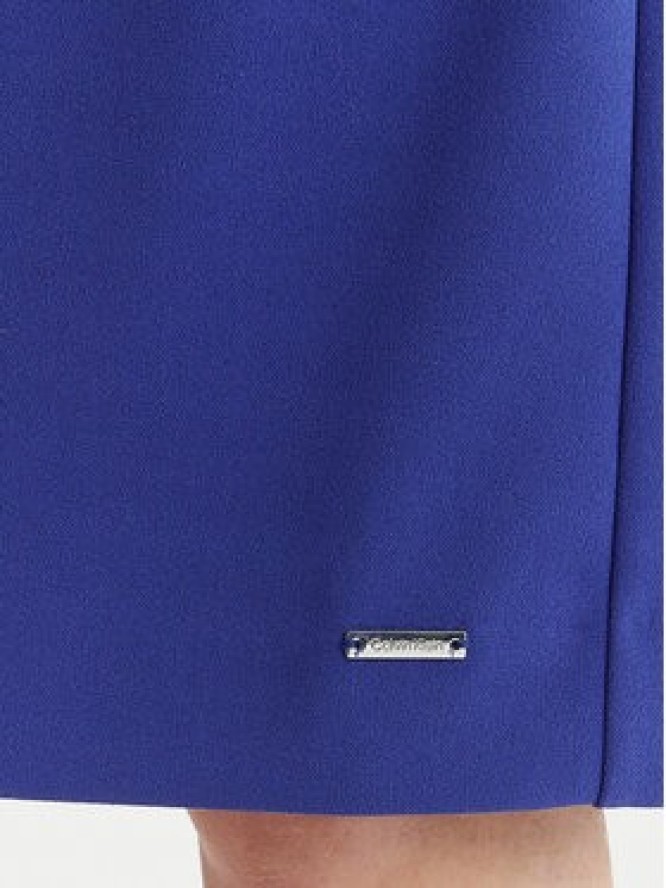 Calvin Klein Sukienka koktajlowa LV044F018G Niebieski Slim Fit