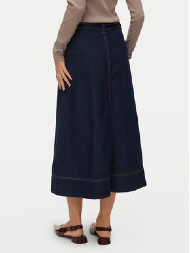 Vero Moda Spódnica jeansowa Ruth 10343067 Granatowy A-Line Fit