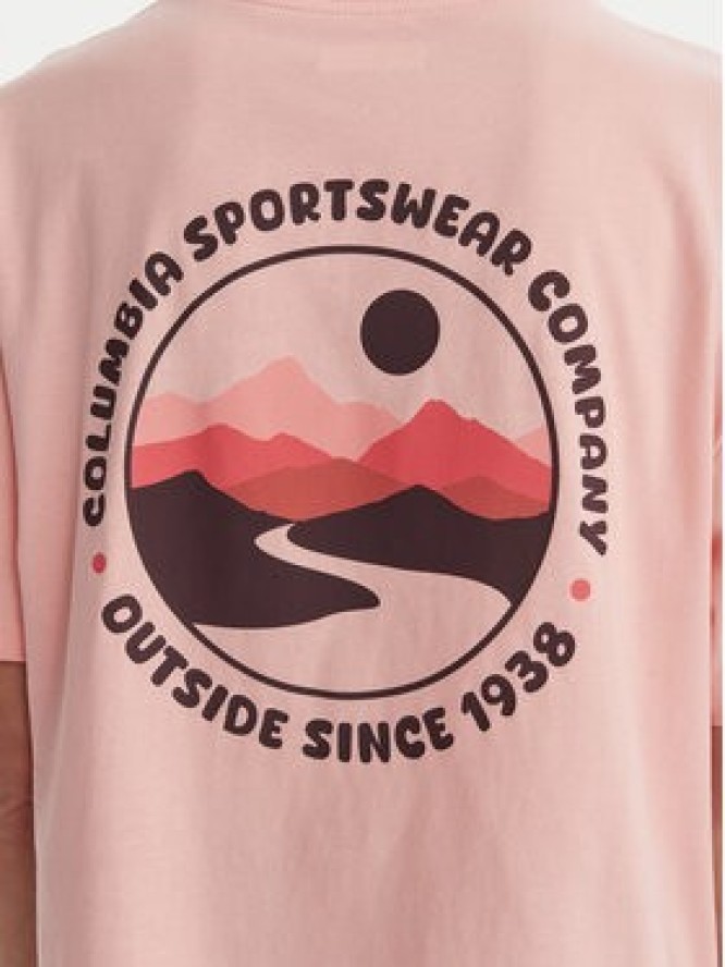 Columbia T-Shirt Rolling Bend™ 2120031 Różowy Oversize