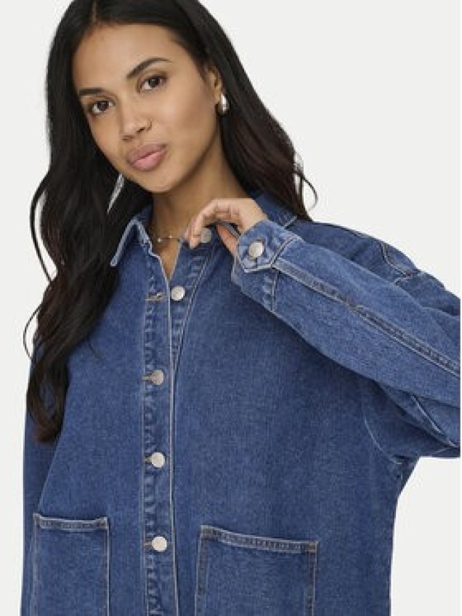 ONLY Kurtka jeansowa Lara 15372651 Granatowy Regular Fit
