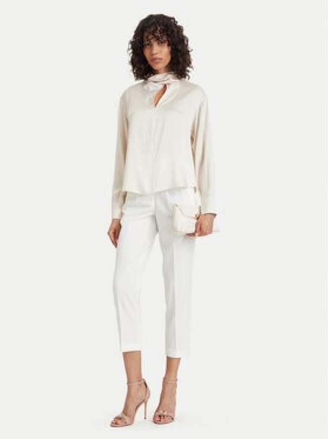 ACCESS FASHION Spodnie materiałowe 63-5132-135 Biały Regular Fit