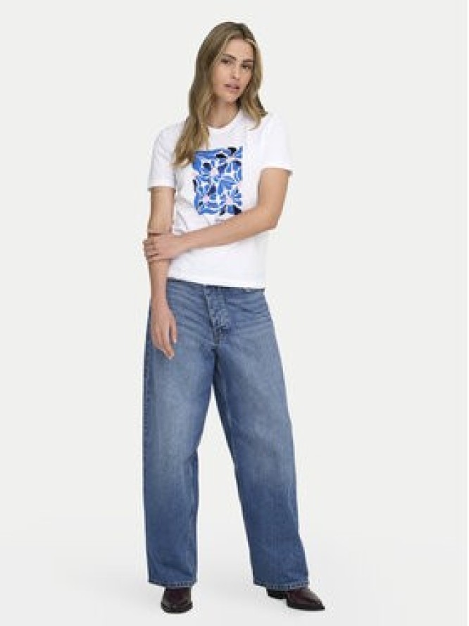 ONLY T-Shirt Kita 15367568 Biały Regular Fit
