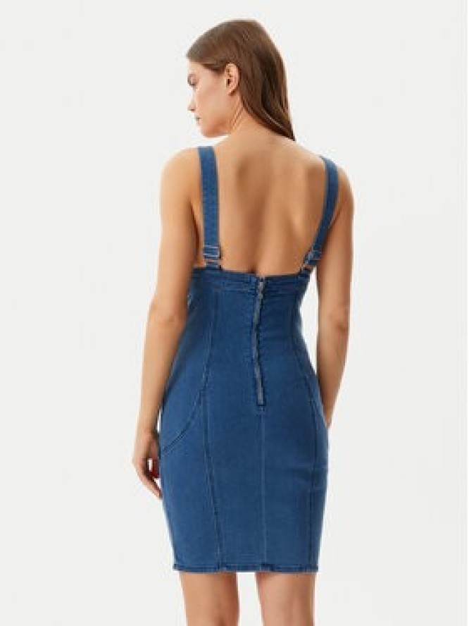 Guess Sukienka jeansowa W5GK75 D5LK0 Niebieski Regular Fit