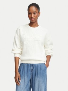 Guess Sweter W6BR27 Z1409 Kremowy Regular Fit