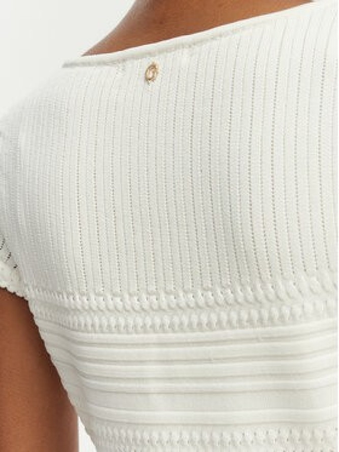 Guess Sukienka dzianinowa W6GK21 Z0603 Biały Regular Fit