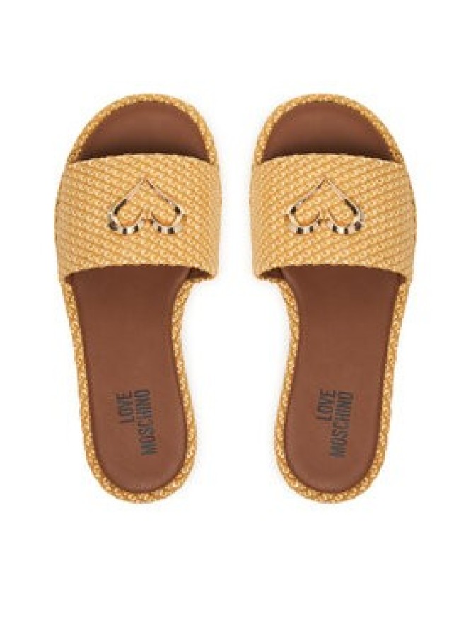 LOVE MOSCHINO Klapki JA28252G0OJR5107 Beżowy