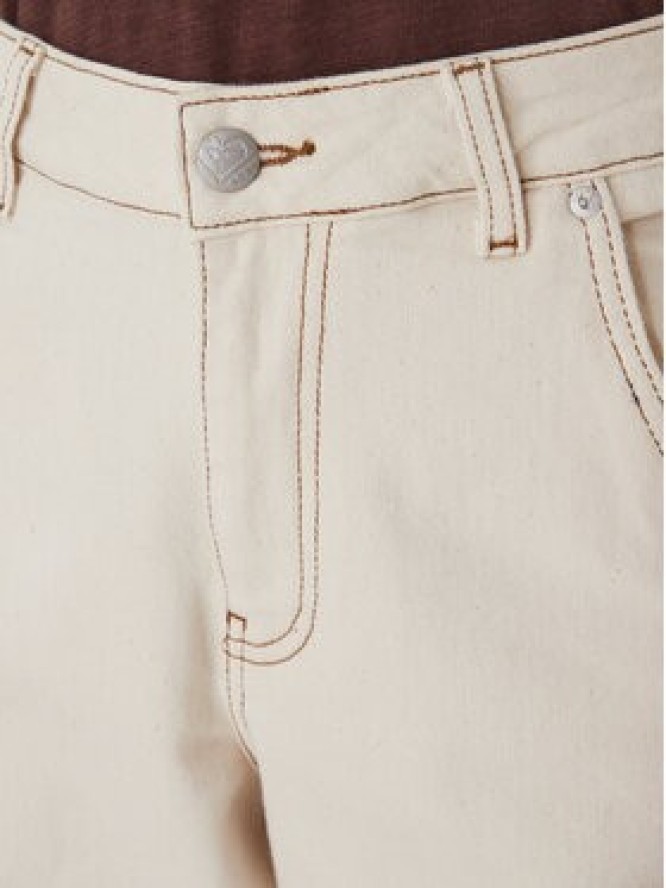 Roxy Jeansy Cloudbreak Mid Sandbar ERJDP03324 Écru Barrel Fit