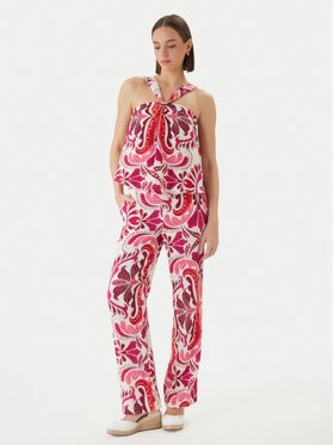 Morgan Spodnie materiałowe 261-PMARIA Różowy Regular Fit