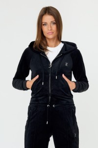 JUICY COUTURE Czarna damska bluza Madison, Rozmiar L