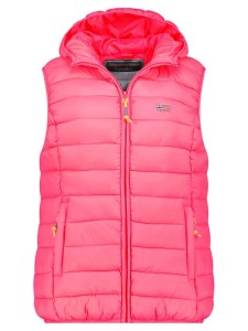 Geographical Norway Kamizelka pikowana "Vatikolor" w kolorze różowym rozmiar: S