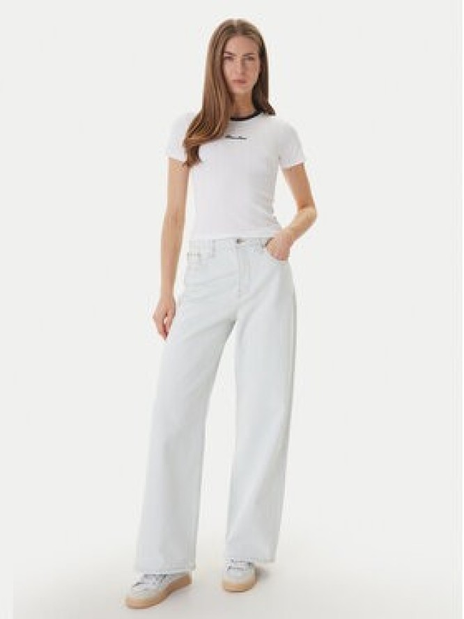 Guess Jeans T-Shirt W6GPA9 KF641 Biały Slim Fit