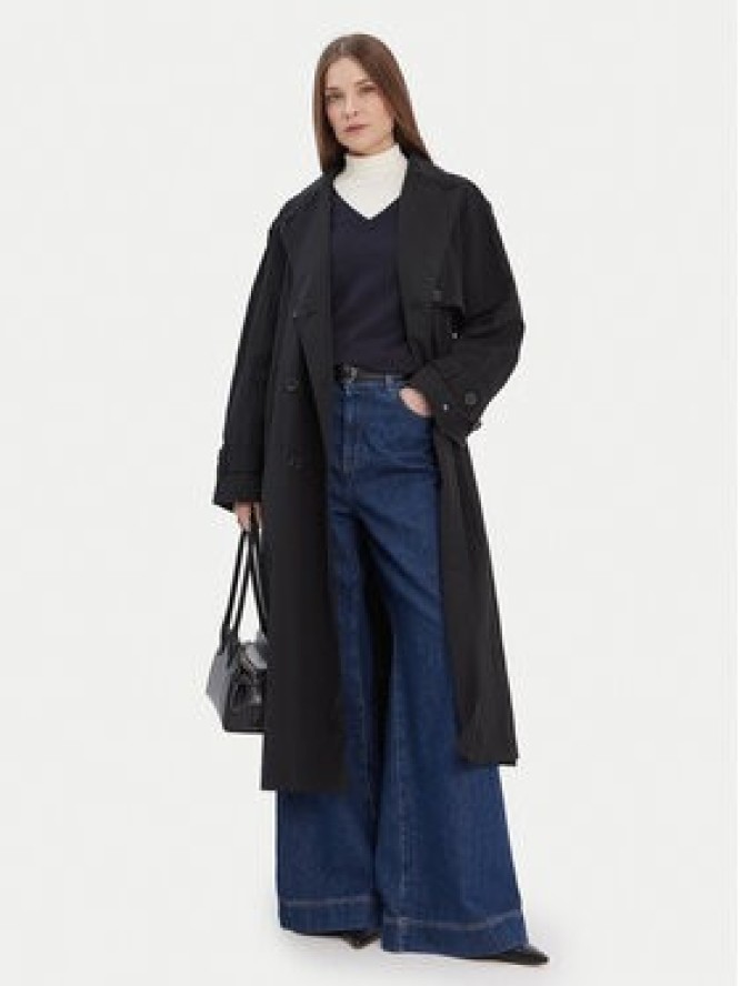 Tommy Hilfiger Trencz WW0WW45632 Czarny Oversize