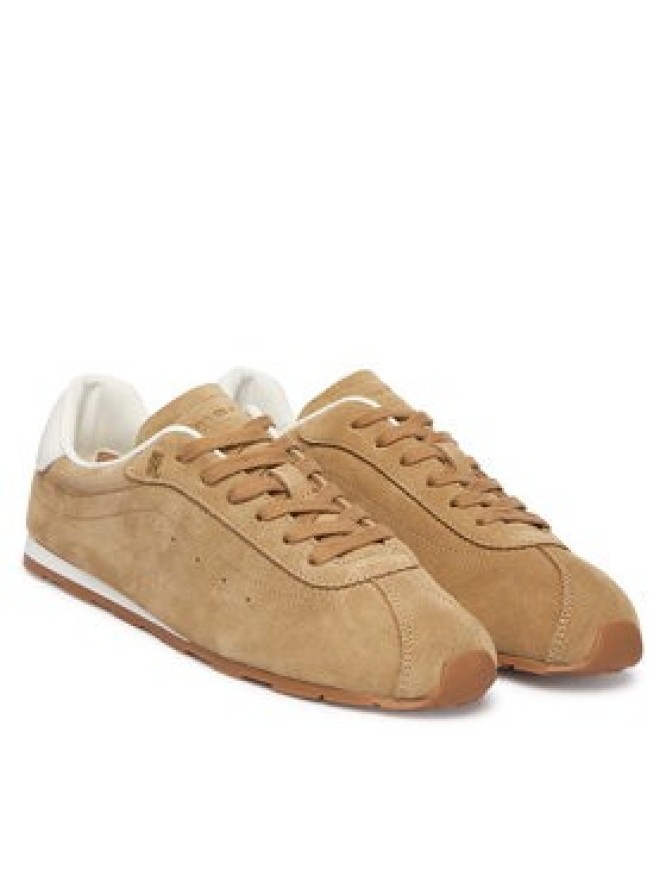 Tommy Hilfiger Sneakersy Th Bella Low Runner Suede FW0FW09189 Beżowy