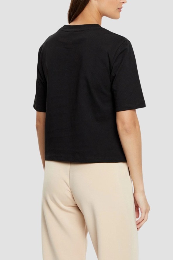 GUESS Czarny t-shirt damski Bear Boxy, Rozmiar S