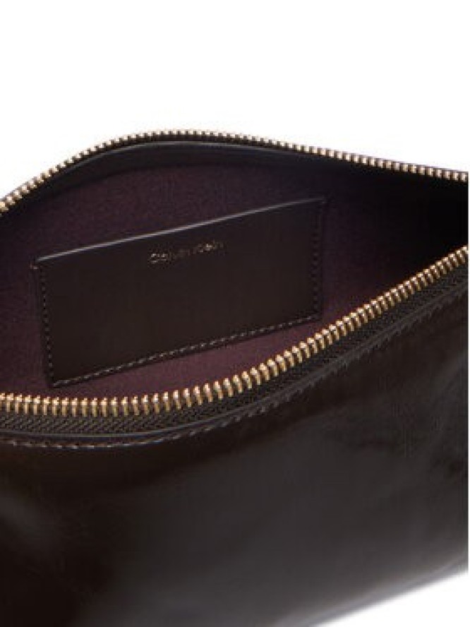 Calvin Klein Torebka Foil Logo Glossy Conv Bag LV04F3738G Brązowy