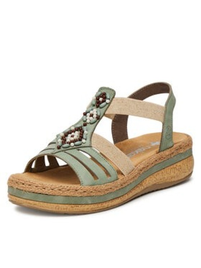 Rieker Sandały V0920-52 Zielony