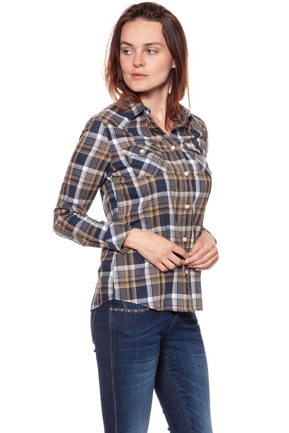 KOSZULA WRANGLER CHECK SHIRT DUSTY OLIVE W5240LU45 112129348