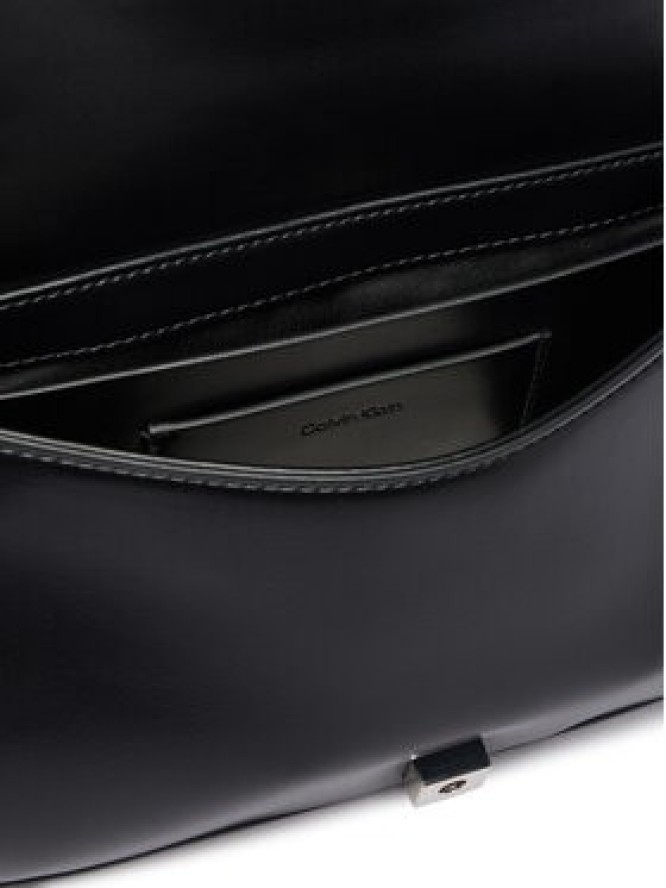 Calvin Klein Torebka Quilted Top Handle Chain Bag LV04F3410G Czarny