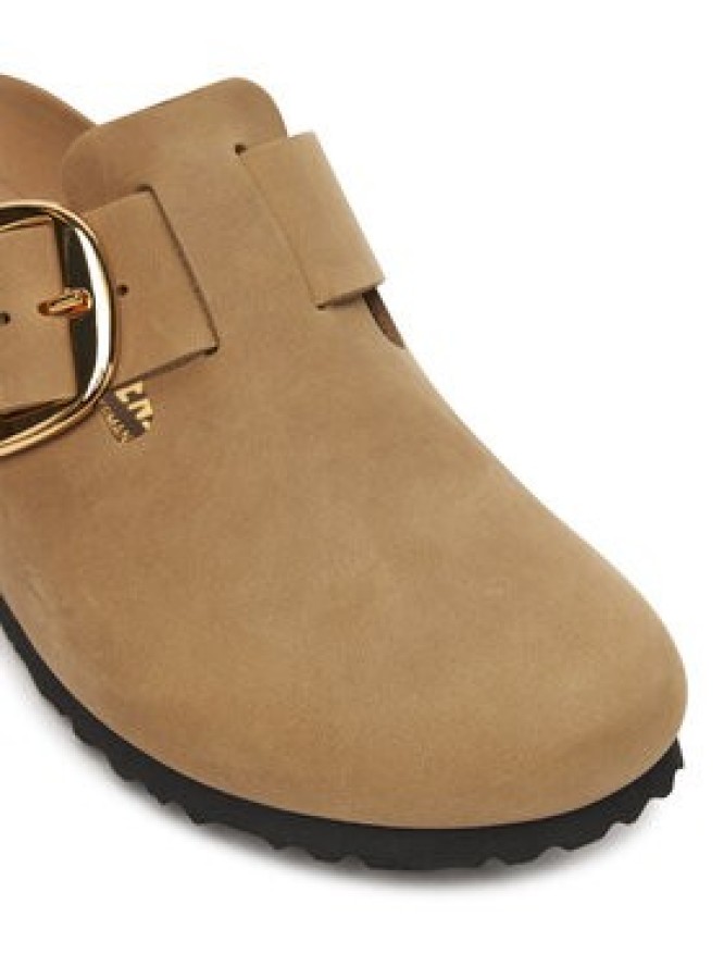 Birkenstock Klapki Boston Big Buckle Hex 1030425 Brązowy