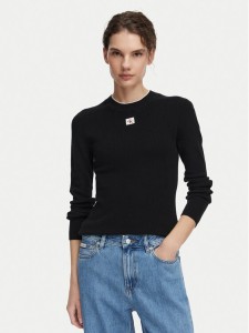 Calvin Klein Jeans Sweter LV047G309G Czarny Regular Fit
